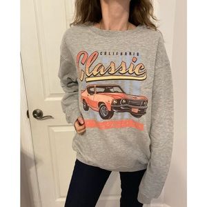 Size L sweatshirt classic car 1968 Livin The Dream